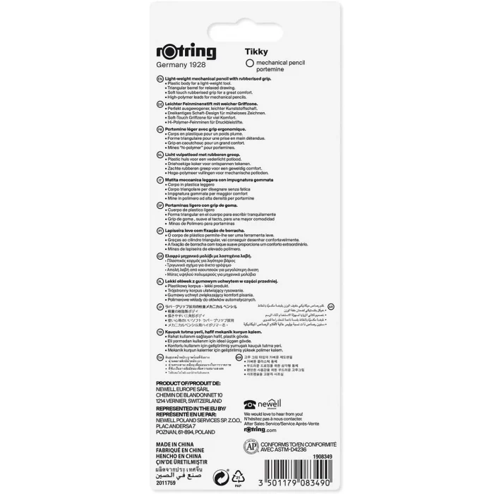 Rotring 0,7 Tikky Mekanik Kurşun Kalem-Uç-Silgi 3lü Set