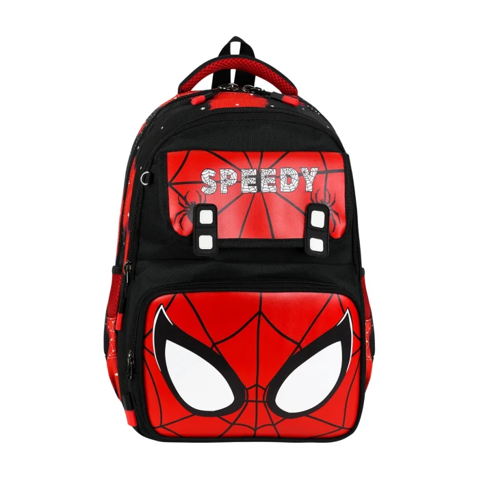 School Bag Spider Man Okul Çantası Tablet Bölmeli , Beslenme Çantası , Kalemlik Set