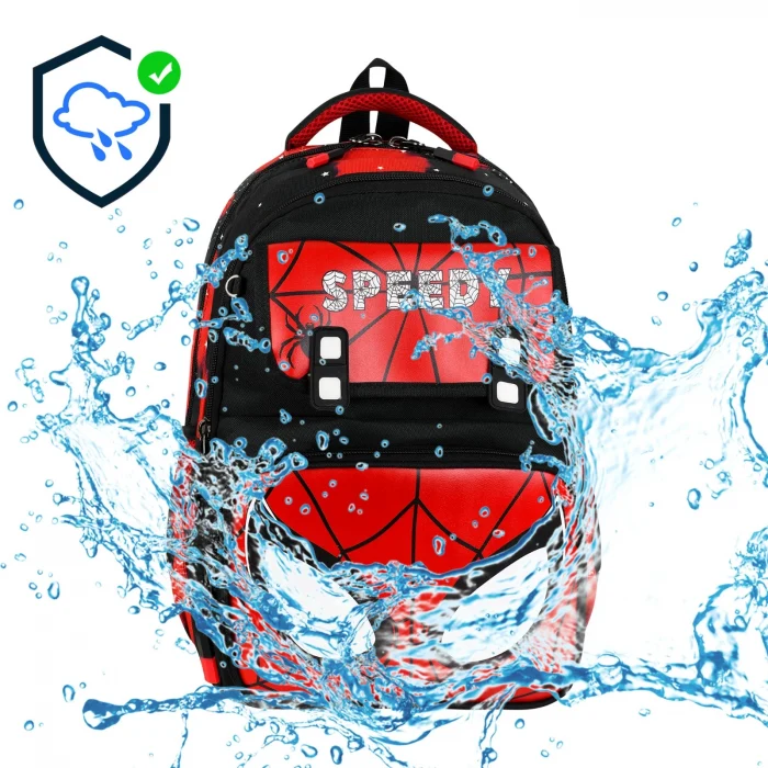 School Bag Spider Man Okul Çantası Tablet Bölmeli , Beslenme Çantası , Kalemlik Set