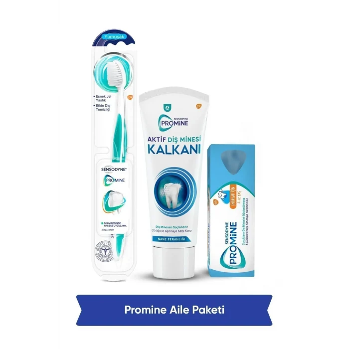 Sensodyne Promine Diş Macunu + Fırça + Çocuk Aile Seti