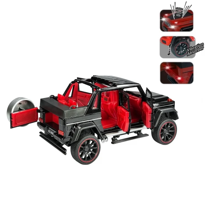 Sesli ve Işıklı Metal Jeep Çek Bırak 1:22