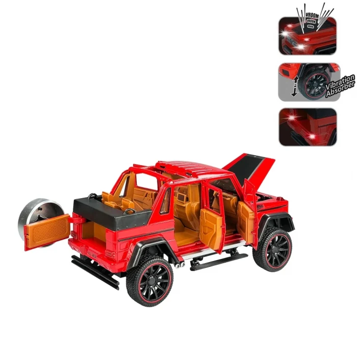 Sesli ve Işıklı Metal Jeep Çek Bırak 1:22