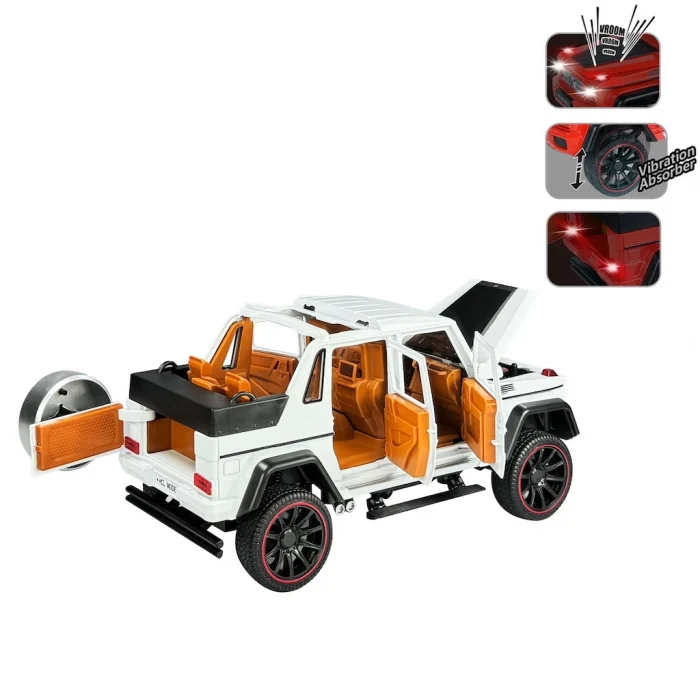 Sesli ve Işıklı Metal Jeep Çek Bırak 1:22
