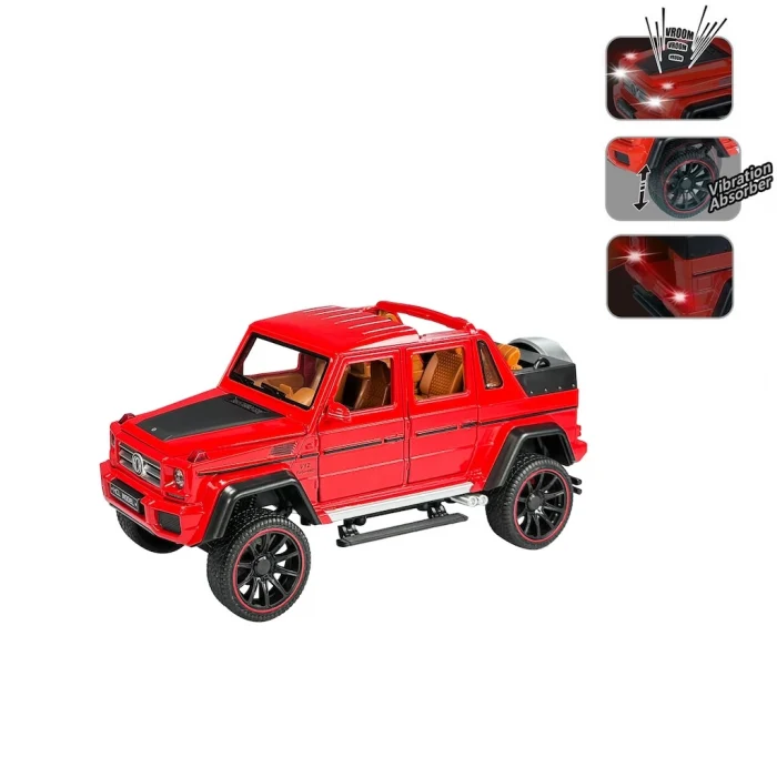 Sesli ve Işıklı Metal Jeep Çek Bırak 1:22