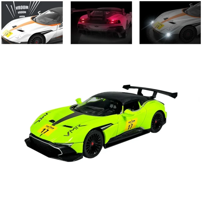 Sesli Ve Işıklı Metal Yarış Arabası Vardem Kutulu Çek Bırak 1:22