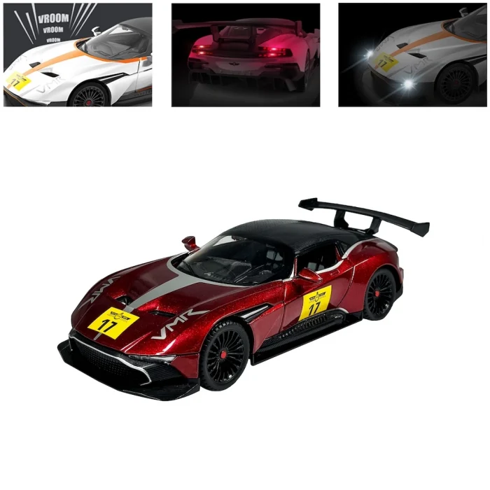 Sesli Ve Işıklı Metal Yarış Arabası Vardem Kutulu Çek Bırak 1:22