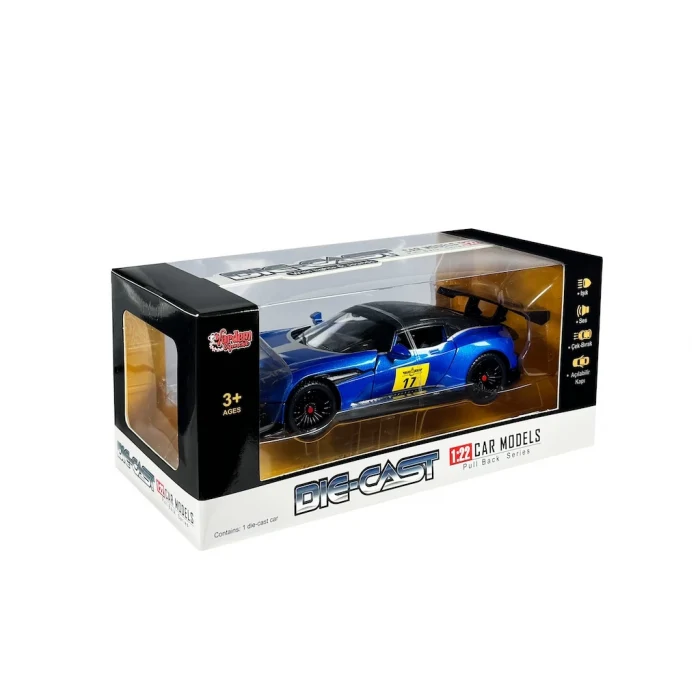 Sesli Ve Işıklı Metal Yarış Arabası Vardem Kutulu Çek Bırak 1:22