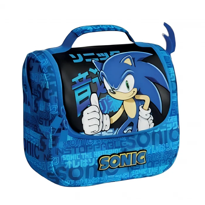 Sonic Boom Okul Çantası , Beslenme Çantası , Kalem Çantası - Sonic Çelik Matara 500 Ml Hediye