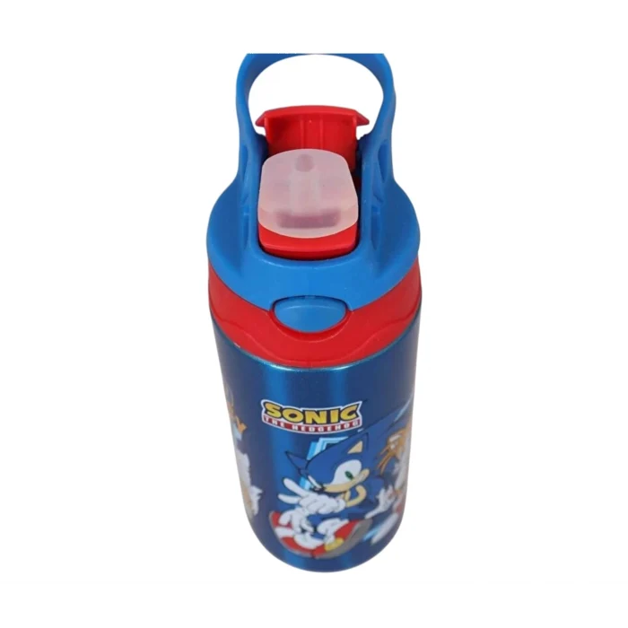 Sonic Boom Okul Çantası , Beslenme Çantası , Kalem Çantası - Sonic Çelik Matara 500 Ml Hediye