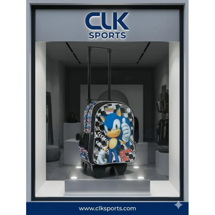 Sonic Çekçekli Okul Çantası , Kalem Çantası - Suluk Matara Hediye