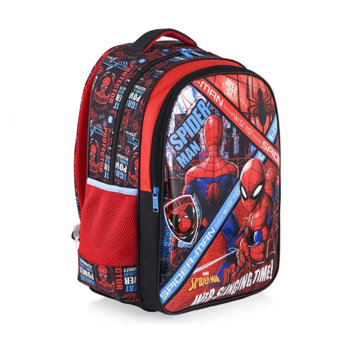 Spider Okul Çantası - Beslenme Çantası - Kalem Kutusu Set - Suluk&Matara Hediye