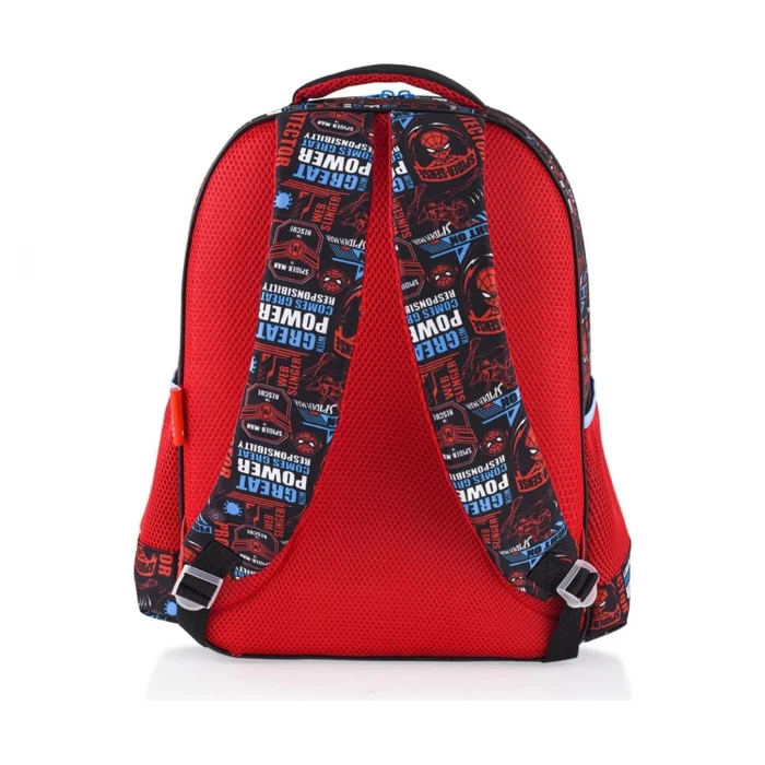 Spider Okul Çantası - Beslenme Çantası - Kalem Kutusu Set - Suluk&Matara Hediye