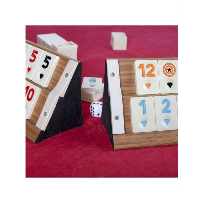 Star Deluxe Ahşap Okey Takımı - Büyük Boy 1.kalite Istaka 43 Cm