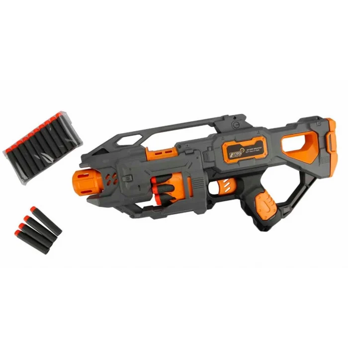 Zapp Toys 20 Mermili Sünger Dart Atan Silah 45 cm Antrasit