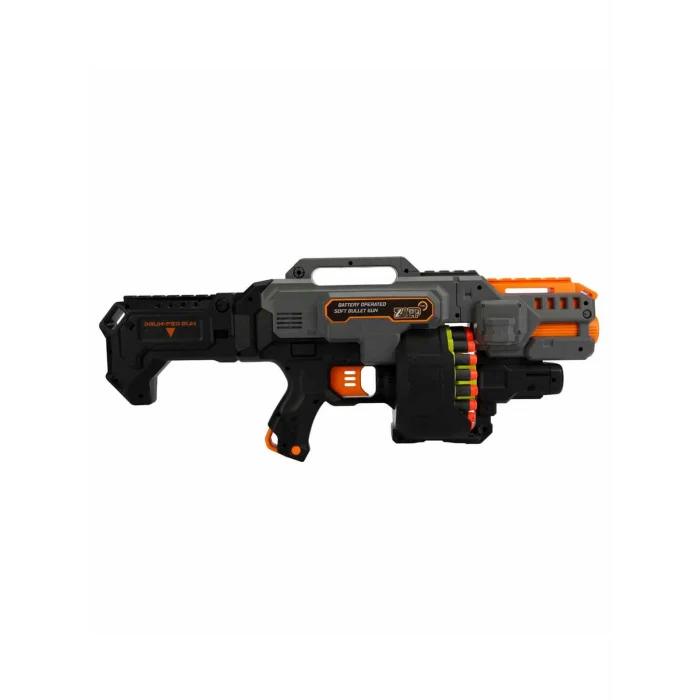 Zapp Toys 40 Mermili Sünger Dart Atan Silah 57 cm Siyah