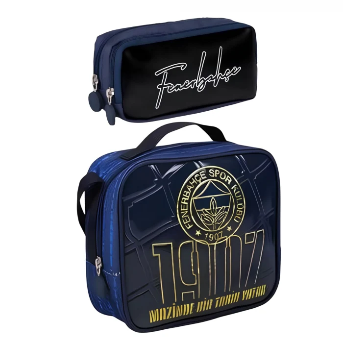 Fenerbahçe Okul-Sırt Çantası , Beslenme Çantası , Kalem Çantası - Lisanslı Bardaklı Çelik Termos Premium Set