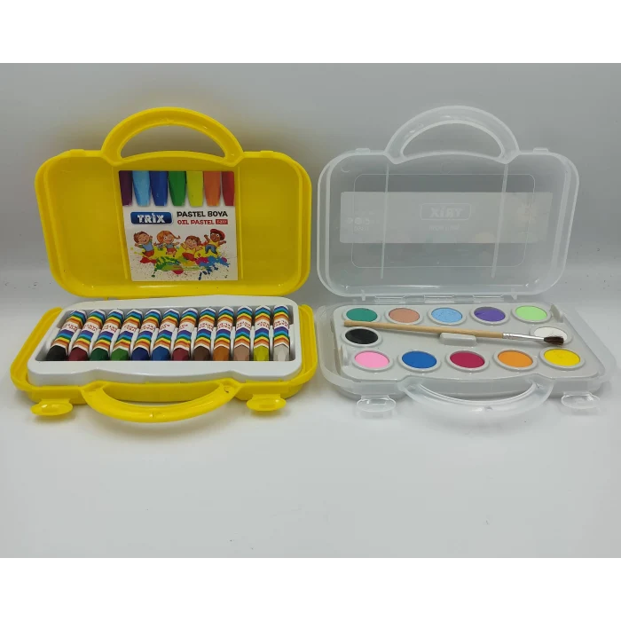 12 Renk Sulu Boya , Çantalı