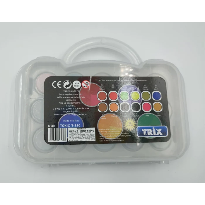 12 Renk Sulu Boya , Çantalı