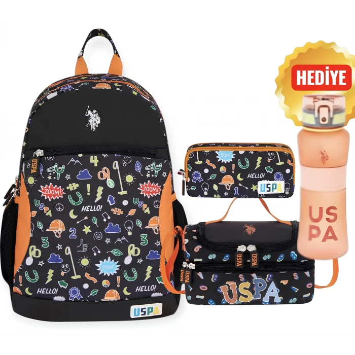 U.S. Polo Assn. İlkokul Sırt Çantası, Beslenme Çantası, Kalem Çantası