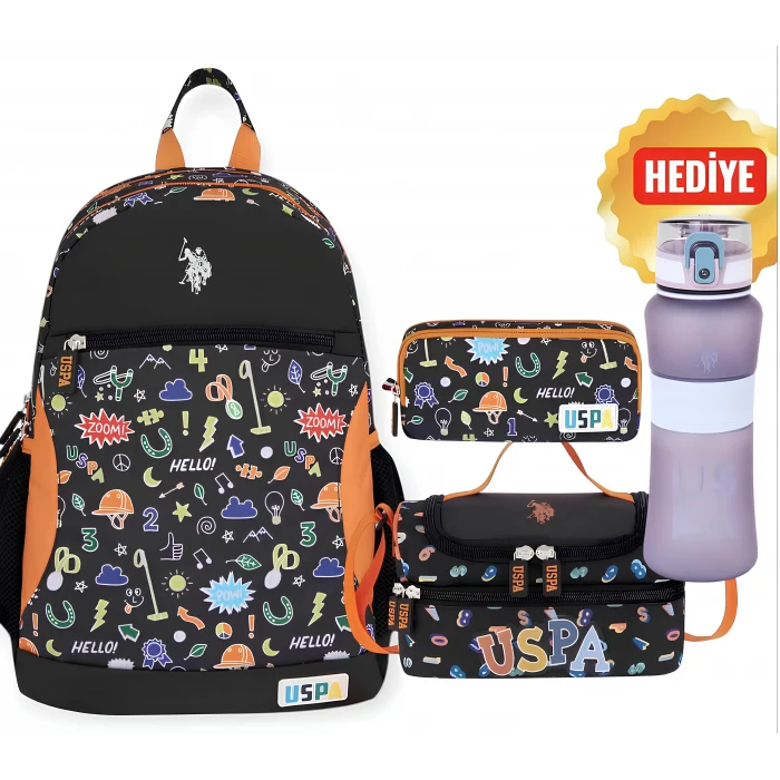U.S. Polo Assn. İlkokul Sırt Çantası, Beslenme Çantası, Kalem Çantası