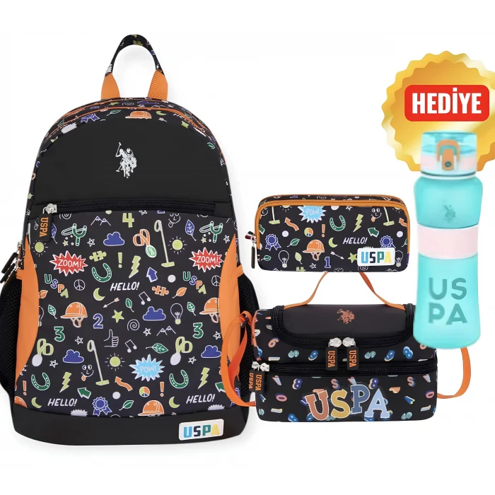 U.S. Polo Assn. İlkokul Sırt Çantası, Beslenme Çantası, Kalem Çantası