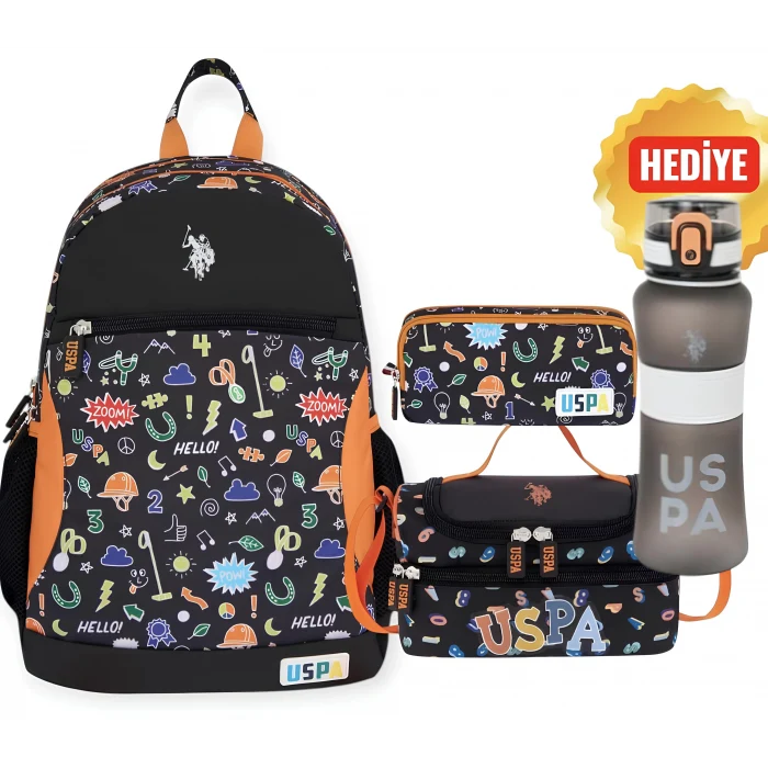 U.S. Polo Assn. İlkokul Sırt Çantası, Beslenme Çantası, Kalem Çantası