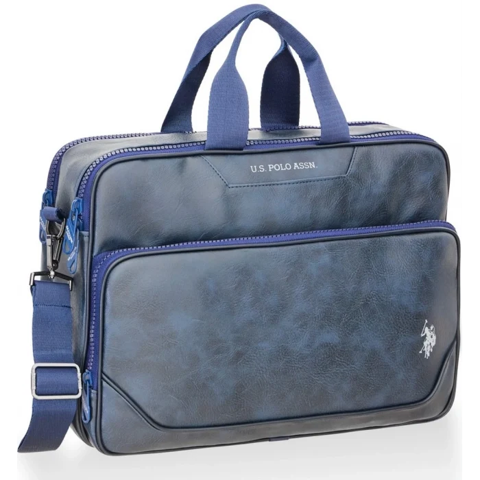 U.S.Polo Assn. Suni Deri Evrak Çantası