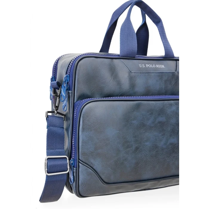 U.S.Polo Assn. Suni Deri Evrak Çantası