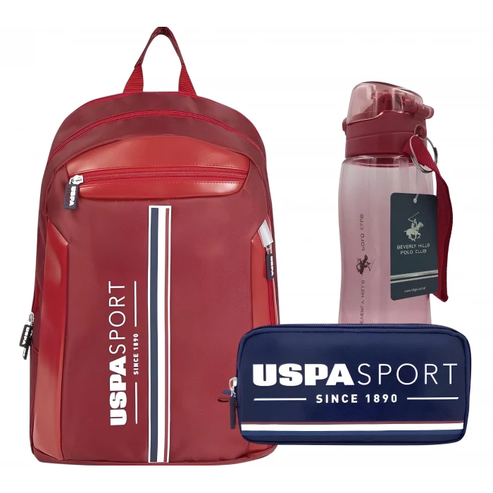 U.s. Polo Assn. Sırt Çantası , U.S. Polo Assn. Kalem Çantası - Suluk & Matara Hediyeli