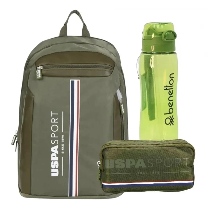 U.s. Polo Assn. Sırt Çantası , U.S. Polo Assn. Kalem Çantası - Suluk & Matara Hediyeli