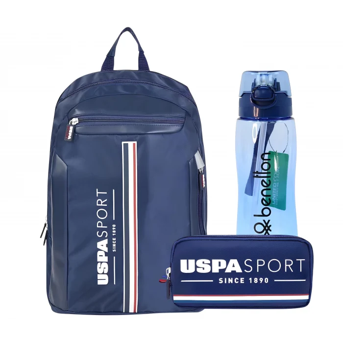 U.s. Polo Assn. Sırt Çantası , U.S. Polo Assn. Kalem Çantası - Suluk & Matara Hediyeli