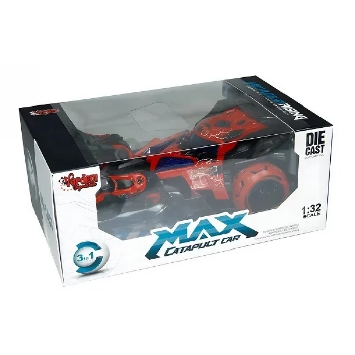 Motosiklet Fırlatmalı , Metal Işıklı ve Müzikli 3 in 1 Araba Vardem 1:32