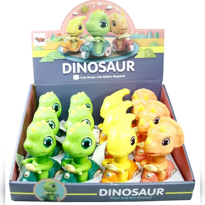 Vardem Bas Git Motorcu Bebek - Dinozor