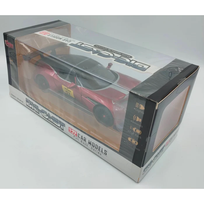 Vardem C-B 1:22 Sesli Ve Işıklı Yarış Arabası - Die Cast. - Kırmızı -  - Hediyelik