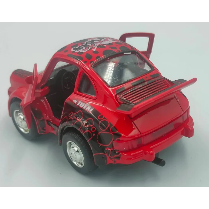 Çek Bırak Metal Desenli Spor Araba 1:38