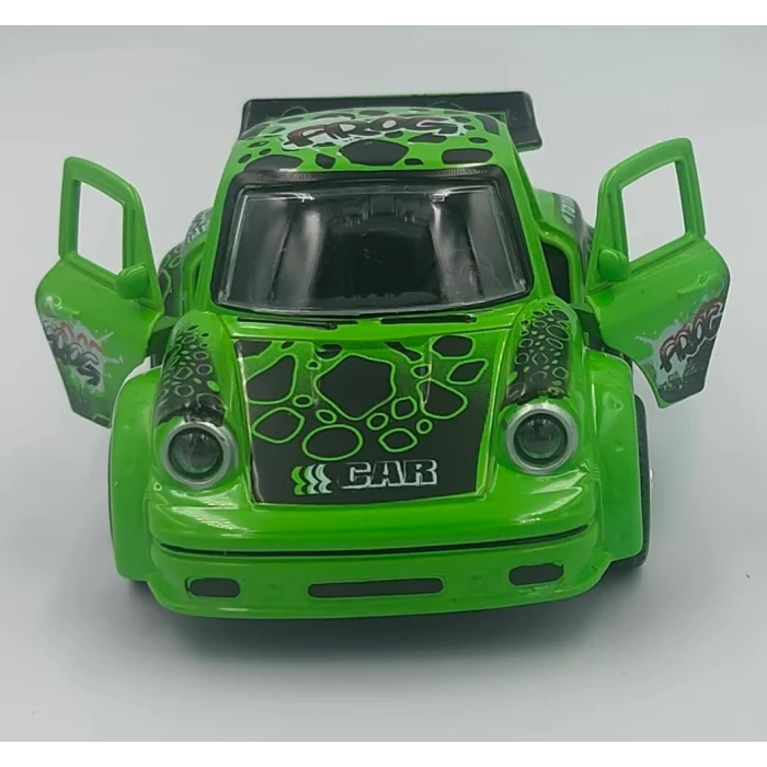 Çek Bırak Metal Desenli Spor Araba 1:38