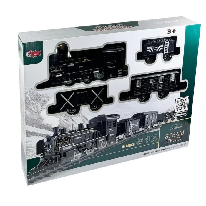 Vardem Işıklı ve Sesli Buhar Çıkartan Tren Set