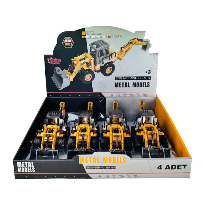 Kazıcı Yükleyici - Sürtmeli Metal İnşaat Aracı 1:55