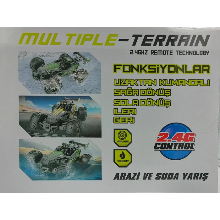 Uzaktan Kumandalı Full Fonksiyon Şarjlı 2.4 Ghz Blade Gösteri Arabası - Açık Yeşil