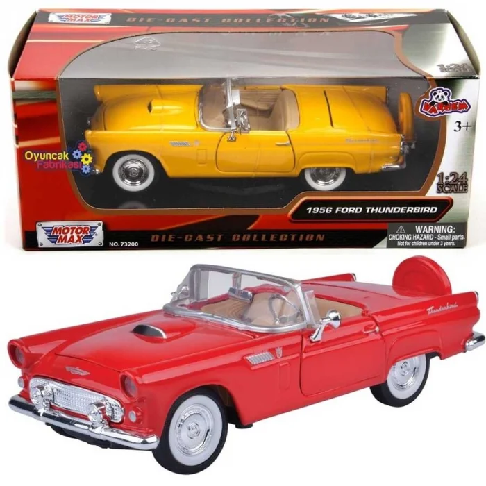 Ford Thunderbird Convertible 1956 Motormax 1:24 - Hediyelik