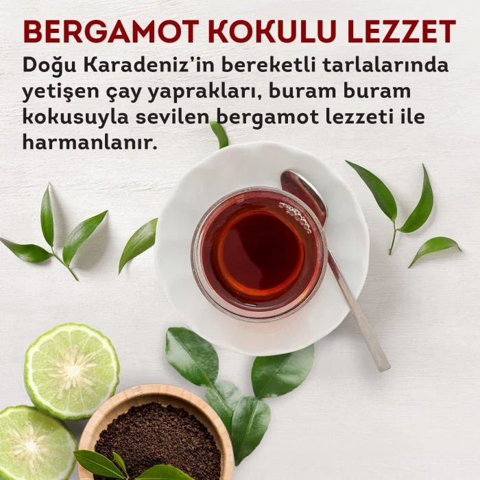 Lipton Earl Grey Dökme Bergamot Aromalı Siyah Çay Özel Seri 1000 GR