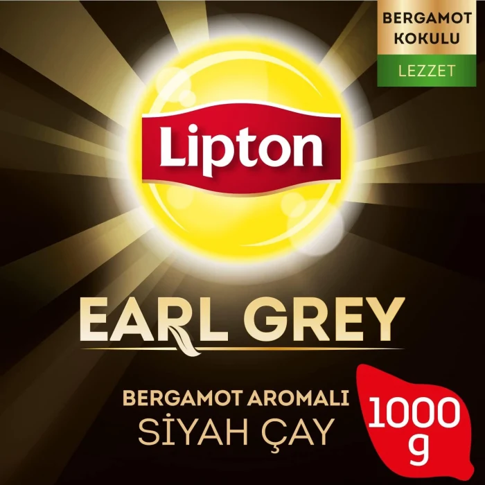 Lipton Earl Grey Dökme Bergamot Aromalı Siyah Çay Özel Seri 1000 GR