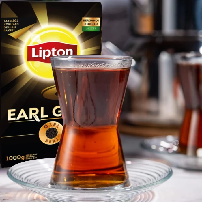 Lipton Earl Grey Dökme Bergamot Aromalı Siyah Çay Özel Seri 1000 GR