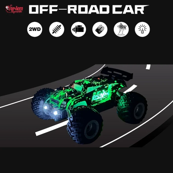 Vardem High Speed Off Road Araba Uzaktan Kumandalı Ful Fonksiyon 2.4G Şarjlı 1:18