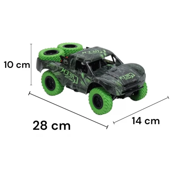 Drift Araba (Course) Uzaktan Kumandalı Full Fonksiyon 2.4G Şarjlı 1:20 - Yeşil