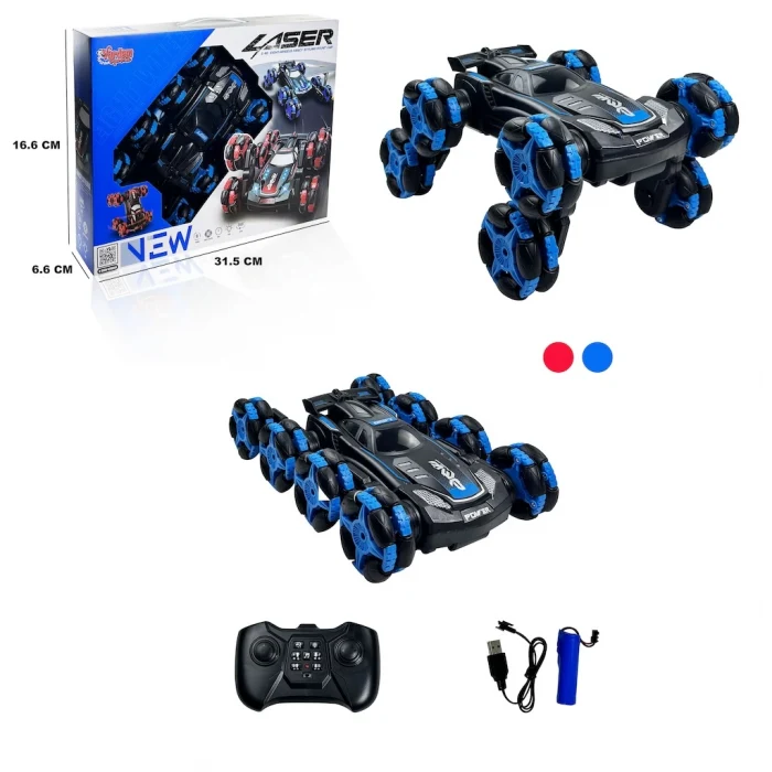 Vardem Uzaktan Kumandalı Full Fonksiyon 2.4Ghz 8 Teker Drift Atan Akrobat Araba