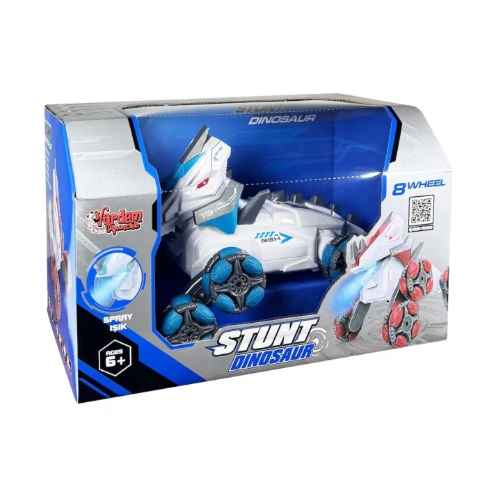 Vardem Uzaktan Kumandalı Full Fonksiyon Şarjlı 2,4G 8 Teker Buhar Atan Dinozor Araba