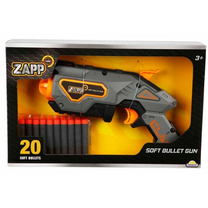 Zapp Toys 20 Mermili Sünger Dart Atan Silah 28 cm