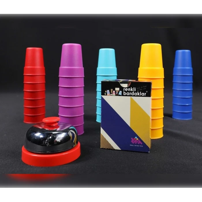 Zet Zeka Renkli Bardaklar 5 Kişilik