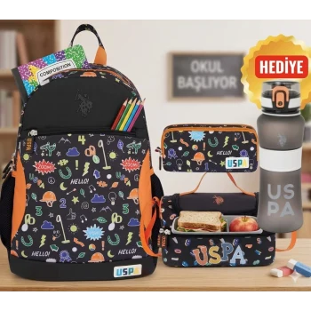 U.S. Polo Assn. İlkokul Sırt Çantası, Beslenme Çantası, Kalem Çantası